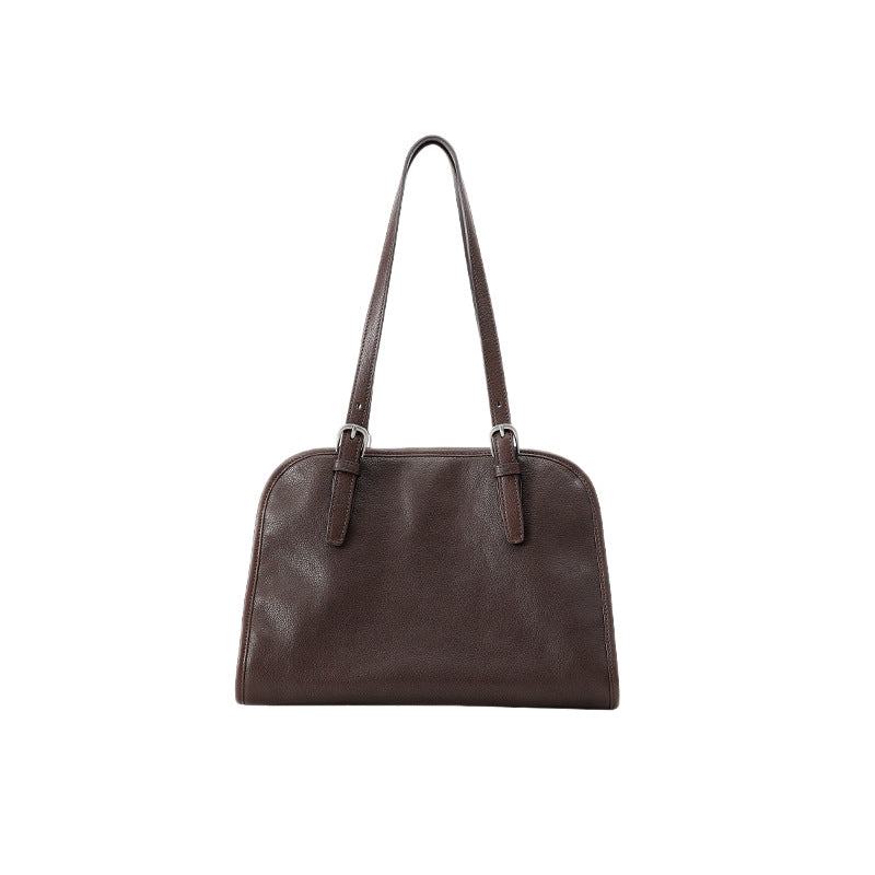 Genuine Leather Square Tote Bag For Women Featuring Printing Design With Top Handle, Perfect For Spring