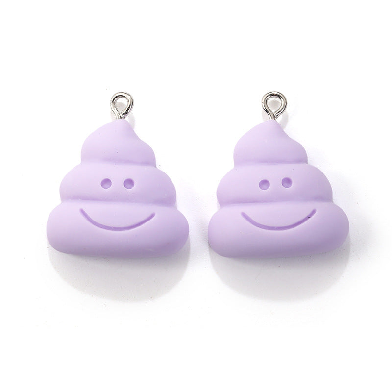 Handmade Resin Pendant With Electroplated Finish In Natural Pink, Jewelry Accessories