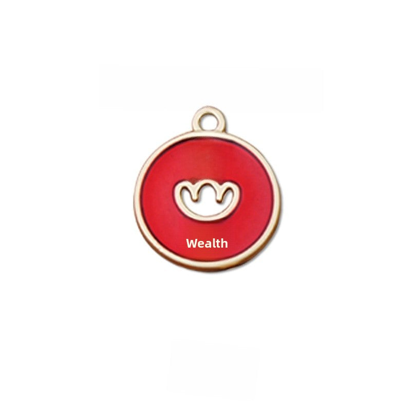 Alloy Pendant With Enamel Craftsmanship Featuring Chinoiserie Style Jewelry Accessories
