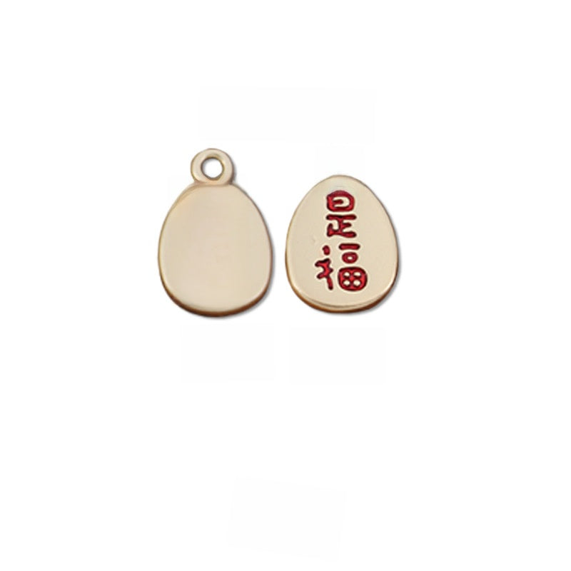 Alloy Pendant With Enamel Craftsmanship Featuring Chinoiserie Style Jewelry Accessories