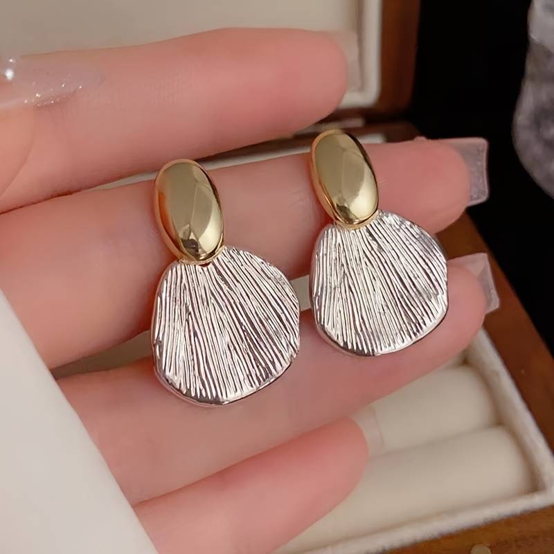 Elegant Flowers Stud Earrings For Women, Waterproof Non Tarnish Alloy Material