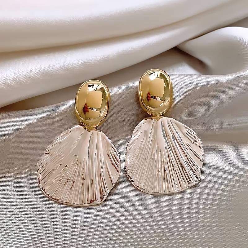 Elegant Flowers Stud Earrings For Women, Waterproof Non Tarnish Alloy Material