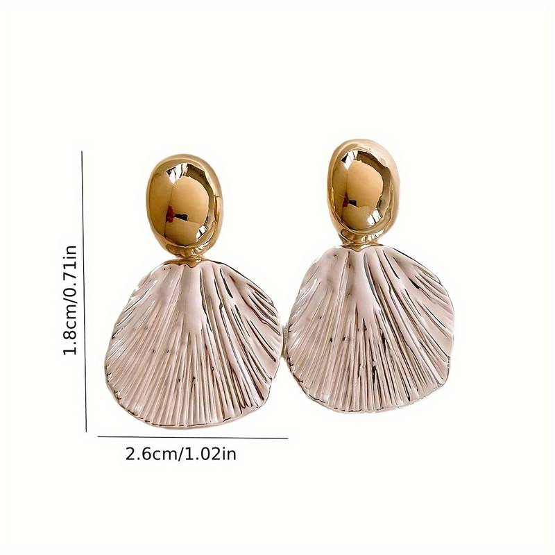 Elegant Flowers Stud Earrings For Women, Waterproof Non Tarnish Alloy Material