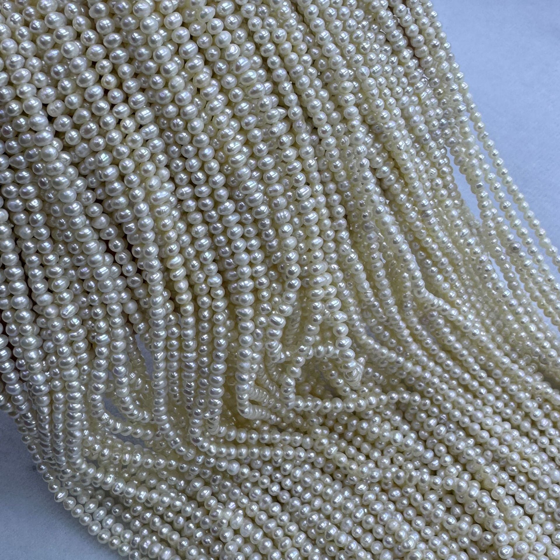 Freshwater Pearl Necklace Featuring Near-Round And Off-Round Pearls, Elegant Natural Jewelry