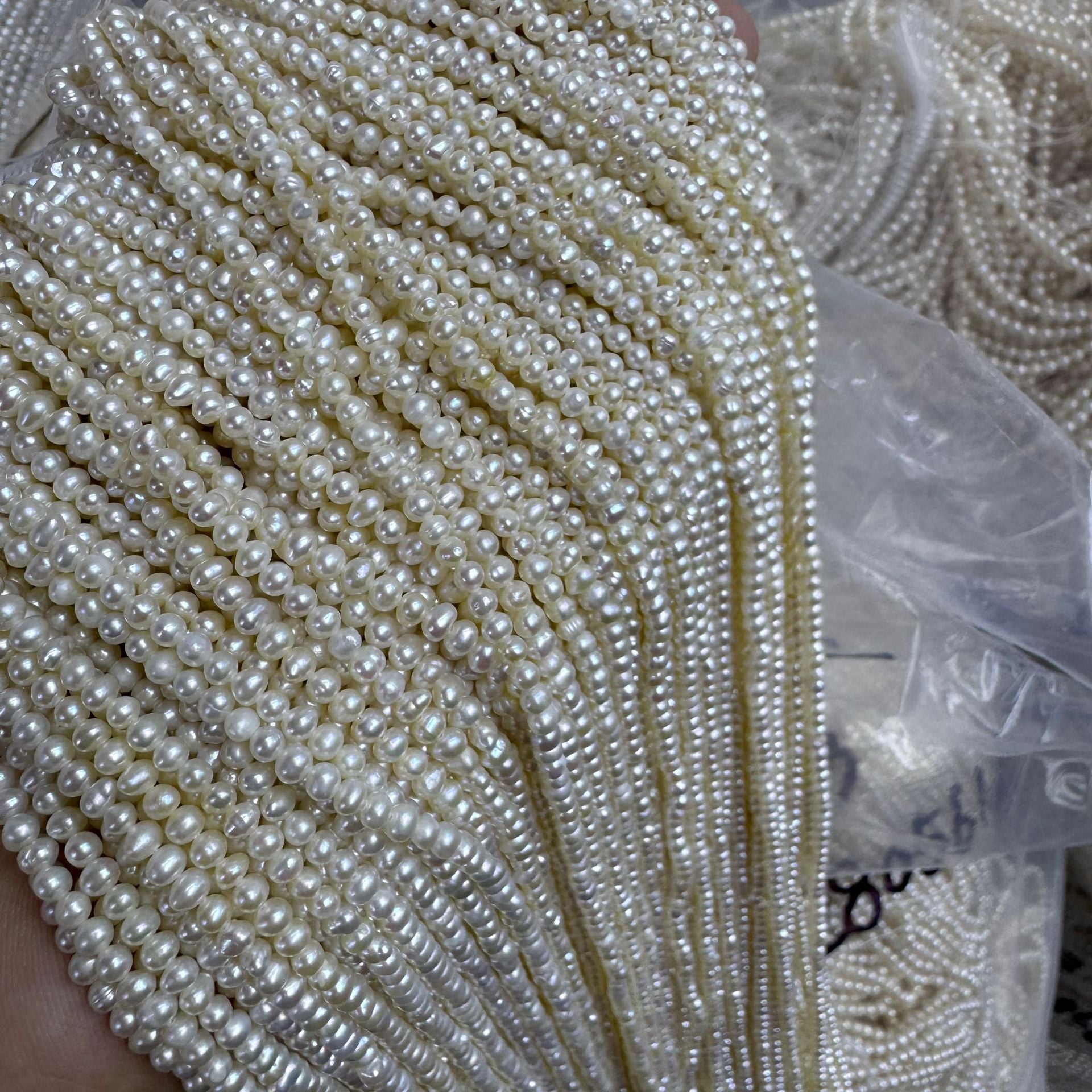 Freshwater Pearl Necklace Featuring Near-Round And Off-Round Pearls, Elegant Natural Jewelry