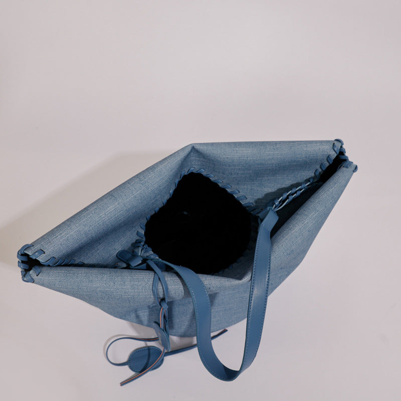 Color Block Square PU Leather Tote Bag For Women With Single Shoulder Strap, Perfect For Spring