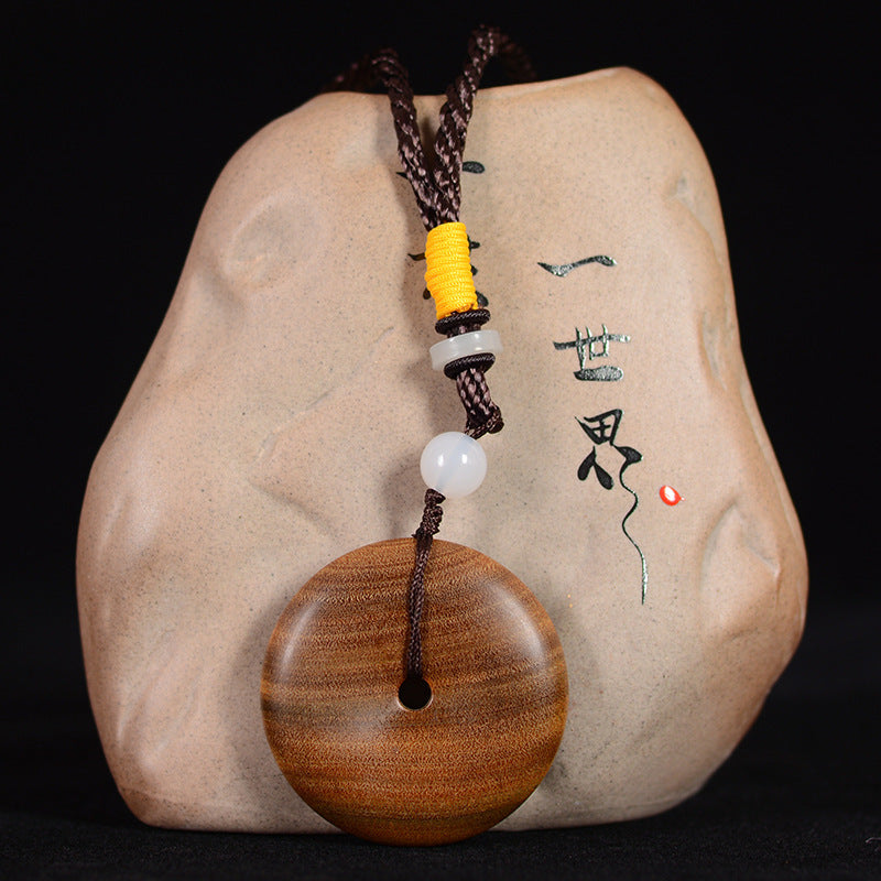 Handmade Wooden Bracelet Keychain With Turquoise Inlay In Green, Unique Craft Accessory