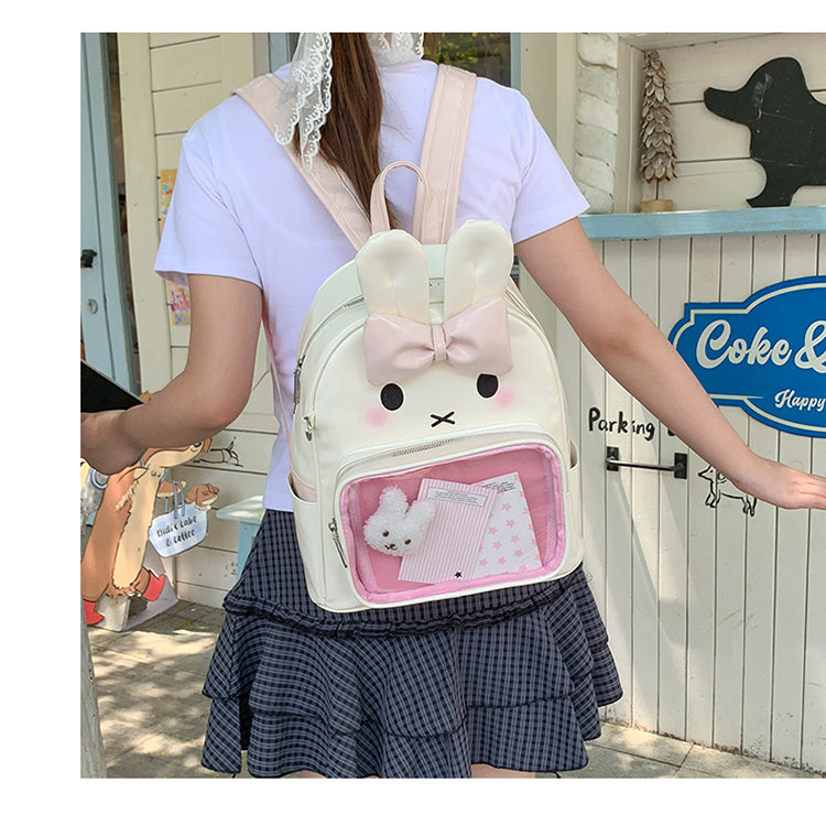 Children's Unisex Animal PU School Backpack For All Seasons, Trendy Kids' Double Shoulder Bag