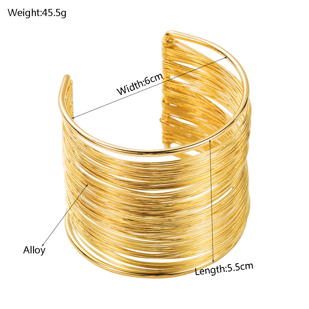 Geometric Brushed Silver Alloy Bangle For Women, Stylish And Elegant Bracelet Accessory