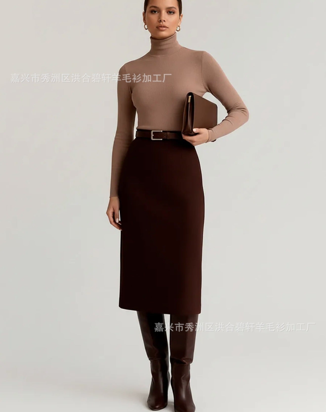 New Style Fresh Candy Color Half High Collar Knitted Base Shirt Women's Autumn Winter New Fashion Slim Fit Knit Top
