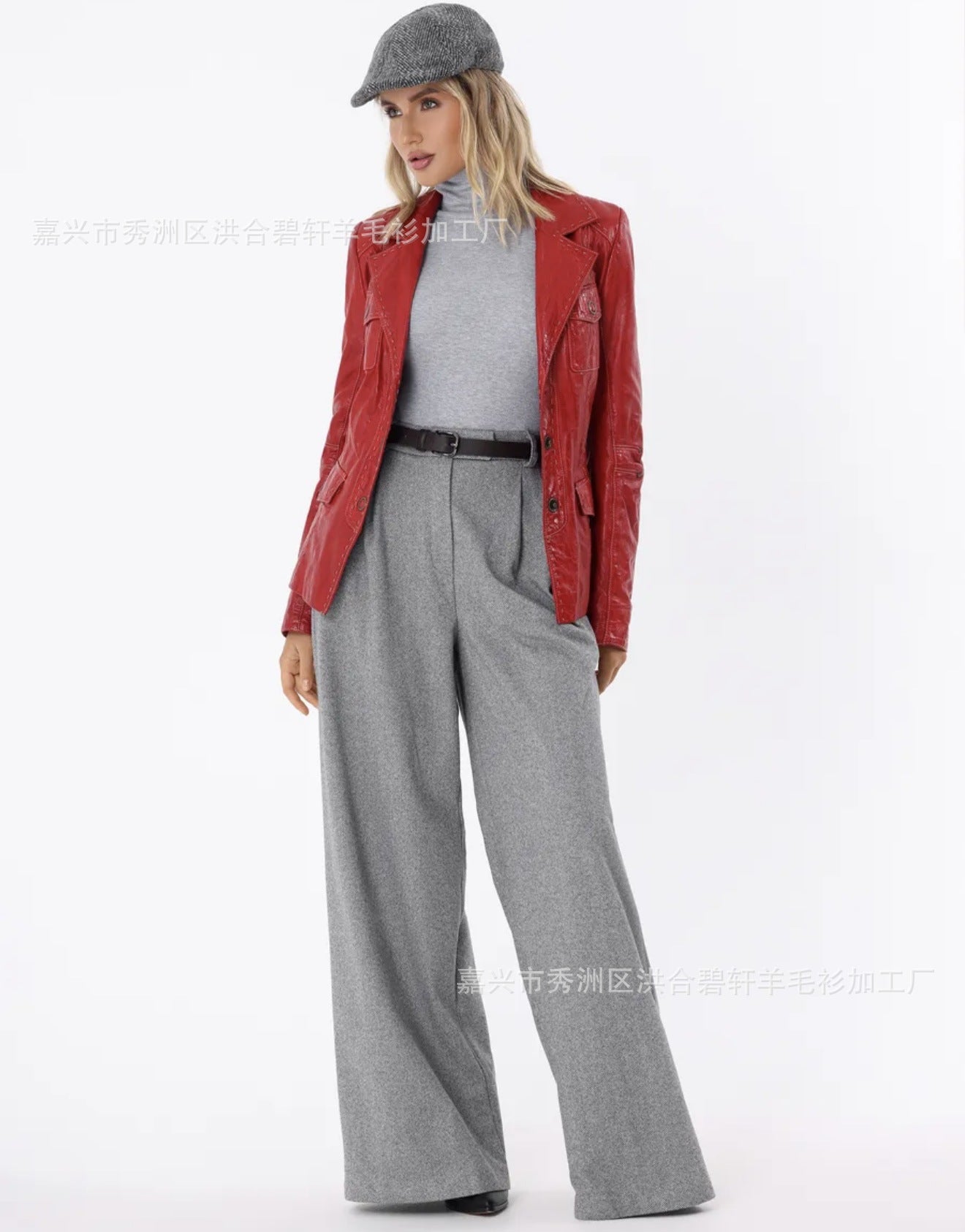 New Style Fresh Candy Color Half High Collar Knitted Base Shirt Women's Autumn Winter New Fashion Slim Fit Knit Top