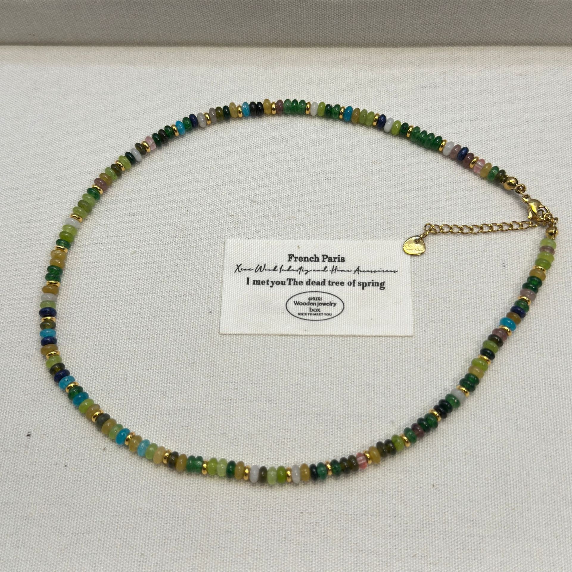 Freshwater Pearl Beaded Necklace For Women With Real Gold Plated Beaded Chain In Colour