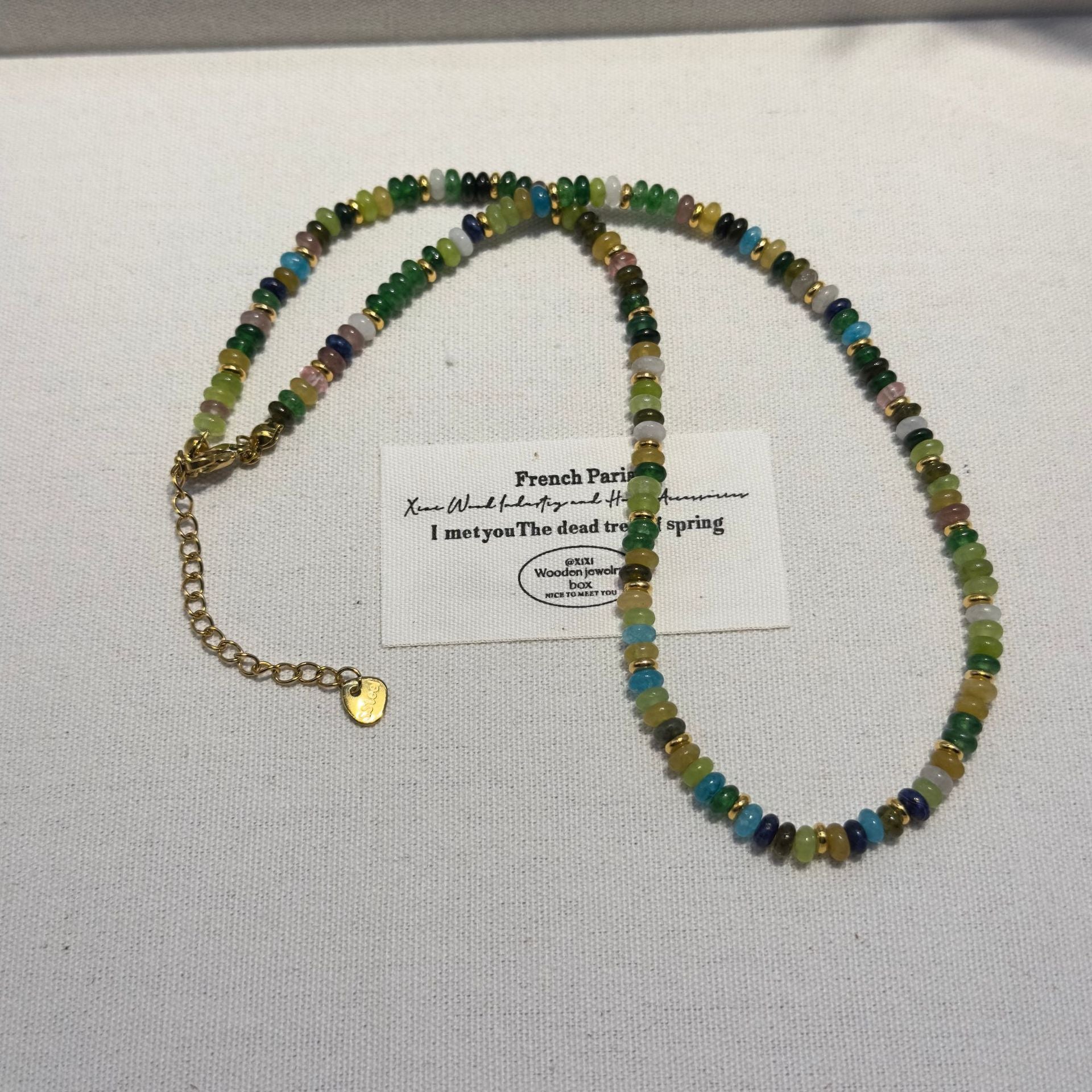 Freshwater Pearl Beaded Necklace For Women With Real Gold Plated Beaded Chain In Colour
