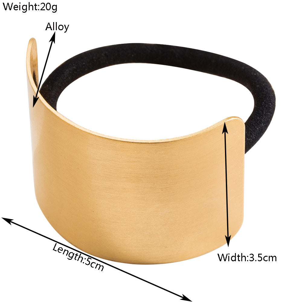 New Style Irregular Metal Scrunchie Hair Accessory For Women In Gold, Perfect For Summer