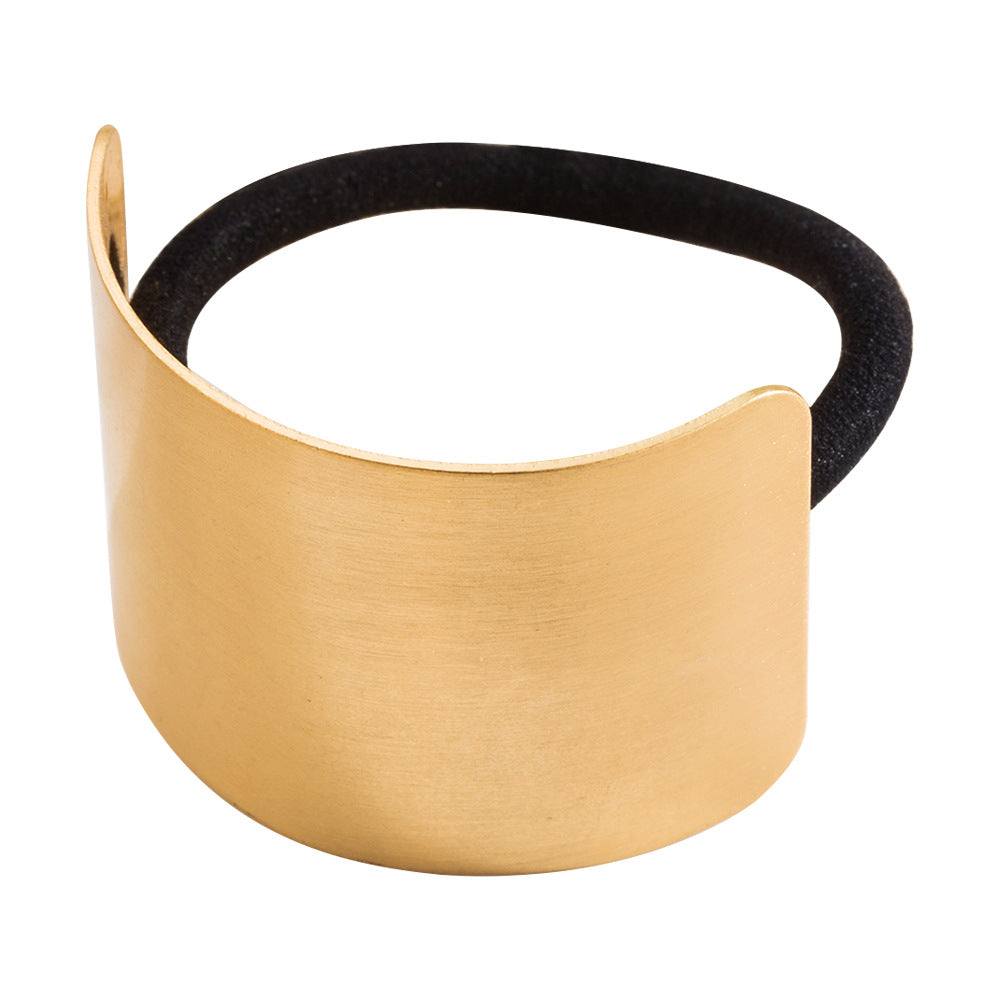 New Style Irregular Metal Scrunchie Hair Accessory For Women In Gold, Perfect For Summer
