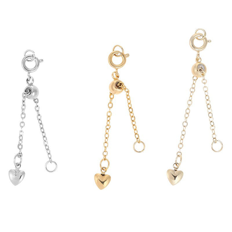 1 PCS Copper Extension Chain With 18K Real Gold Plated Electroplated Finish In Gold For Jewelry Accessories