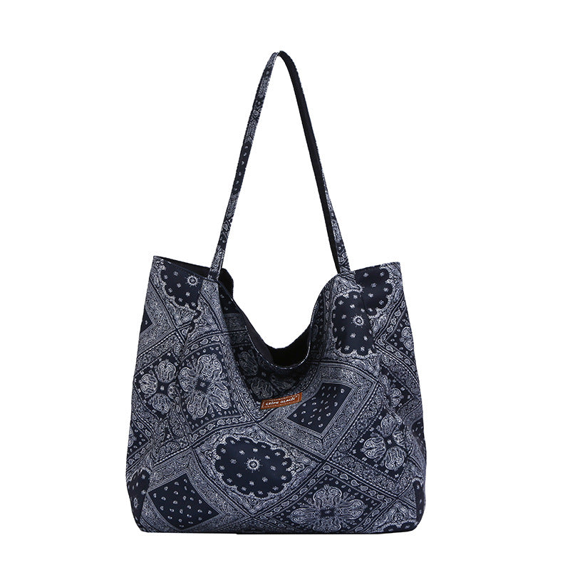 Ditsy Floral Square Canvas Shoulder Bag For Women With Flower Design, Perfect For  Spring And Summer