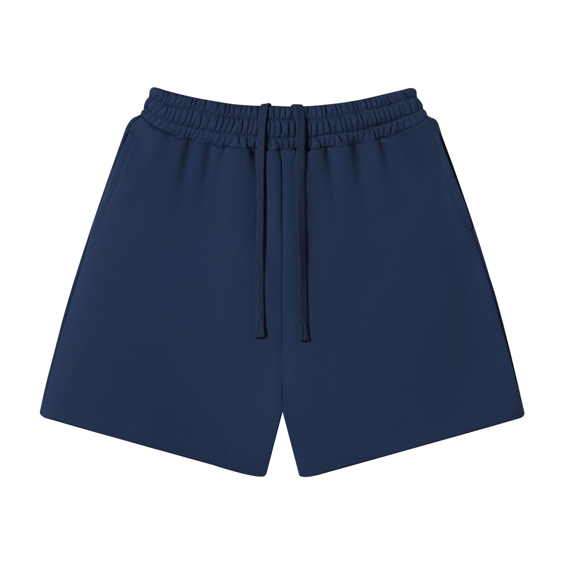 Men's Sport Baggy Shorts In Navy Blue For Fitness, Made With Over 70% Cotton Fabric