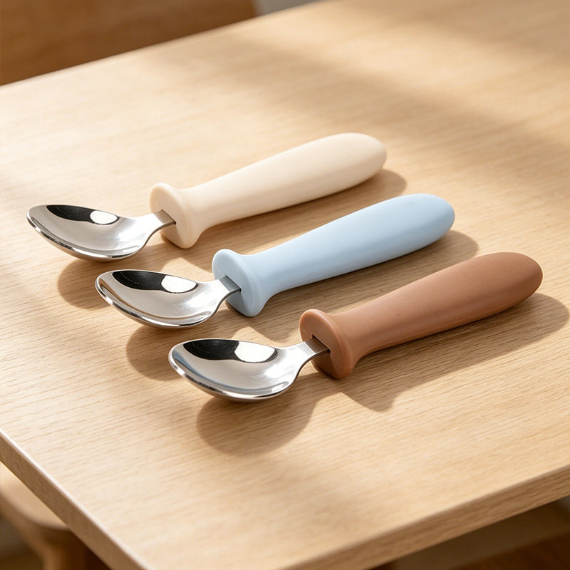 Cute Solid Color Tableware Set Featuring 304 Stainless Steel Inner Liner For Durable And Stylish Dining
