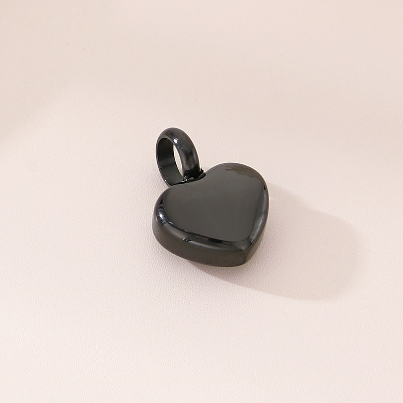 Heart Shape Pendant In 304 Stainless Steel With 18K Real Gold Plated 0.03µm PVD Coated Electroplated Finish, 1 Piece