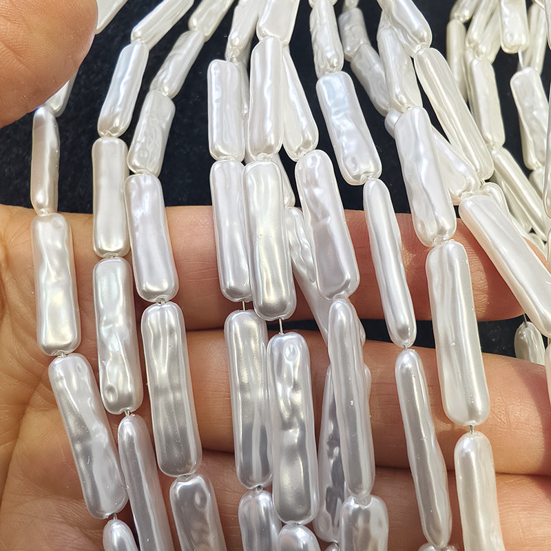 Irregular Plastic Beads For Jewelry Making With Stoving Varnish, Baroque Style Loose Beads