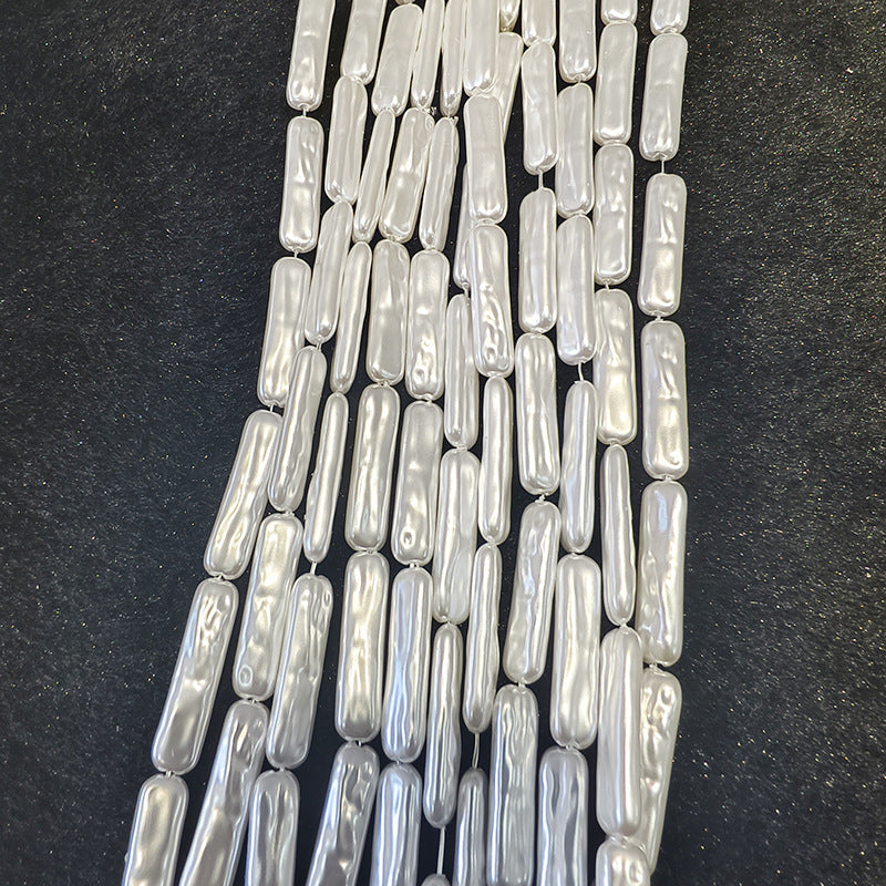 Irregular Plastic Beads For Jewelry Making With Stoving Varnish, Baroque Style Loose Beads