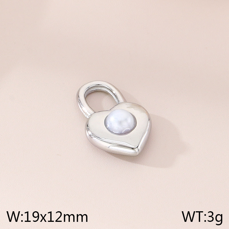 Heart Shape Pendant In 304 Stainless Steel With 18K Real Gold Plated 0.03µm Thick PVD Coated Electroplated Finish, 1 Piece