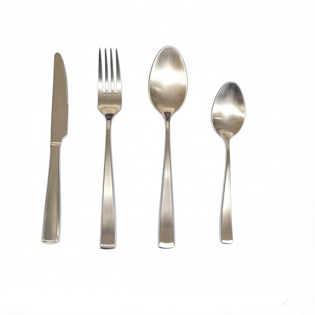 Cute Solid Color Tableware Set For Birthday Celebrations, Including Western Style Knife, Fork, And Spoon