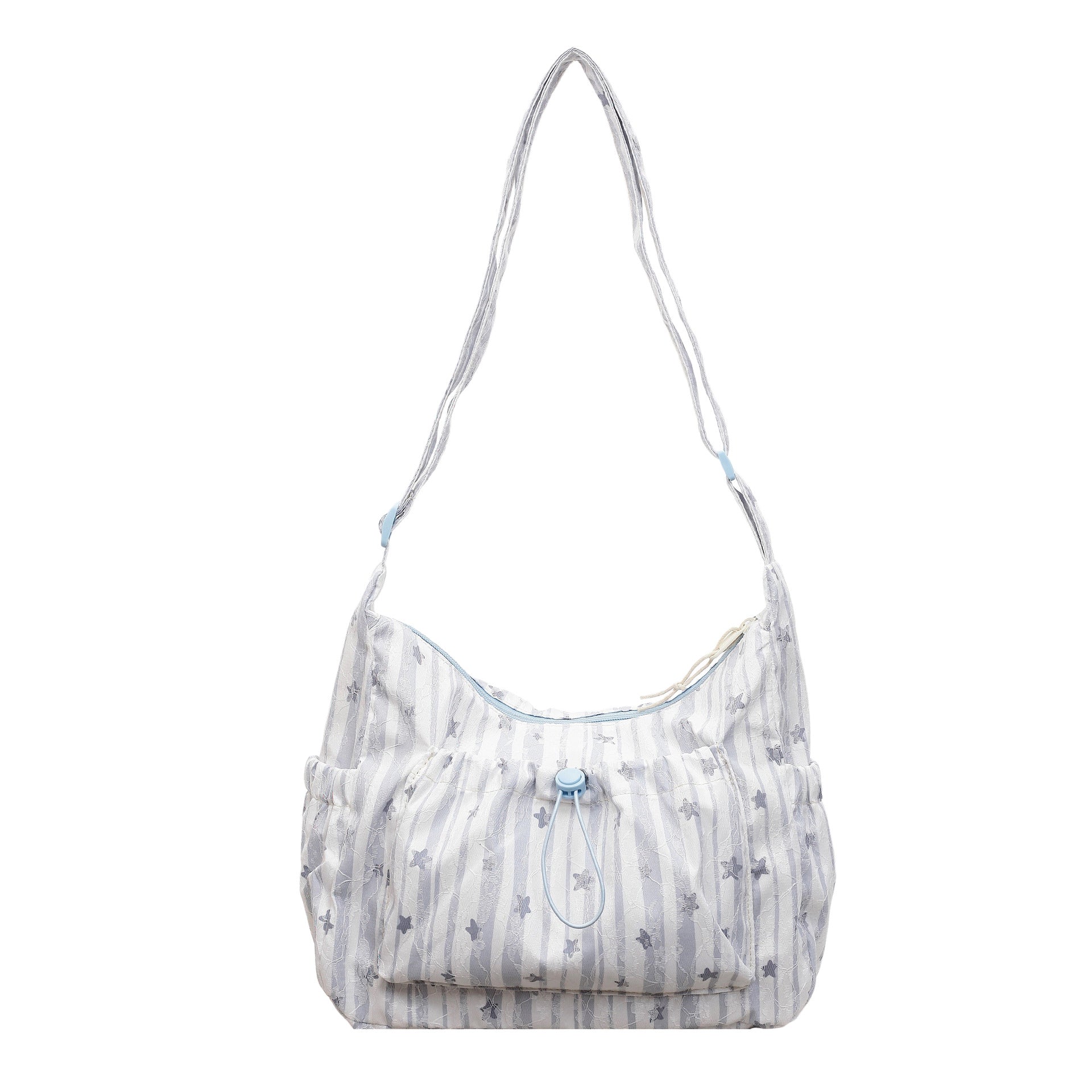 Ditsy Floral Bucket Shoulder Bag For Women With Single Shoulder Strap, Perfect For Spring