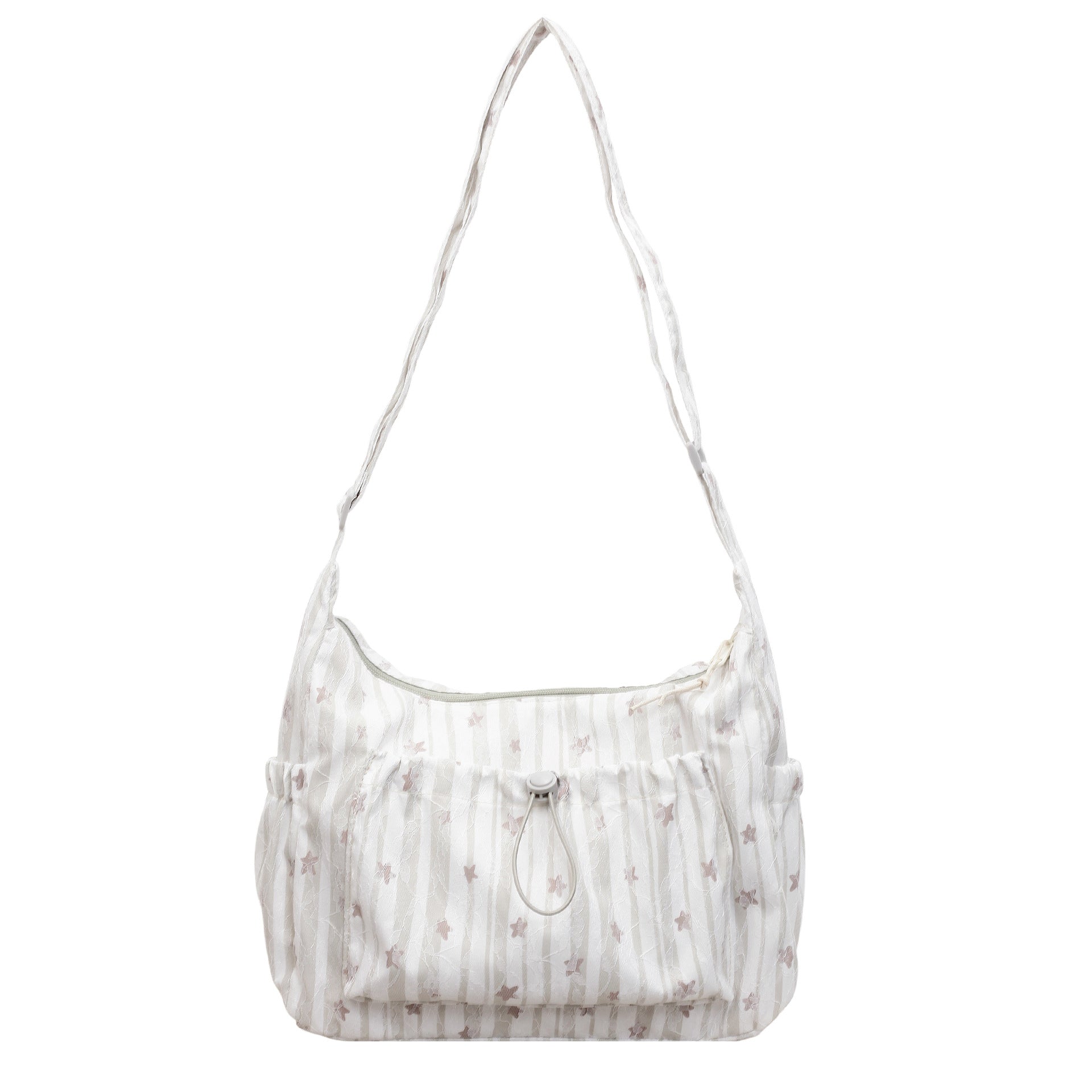 Ditsy Floral Bucket Shoulder Bag For Women With Single Shoulder Strap, Perfect For Spring
