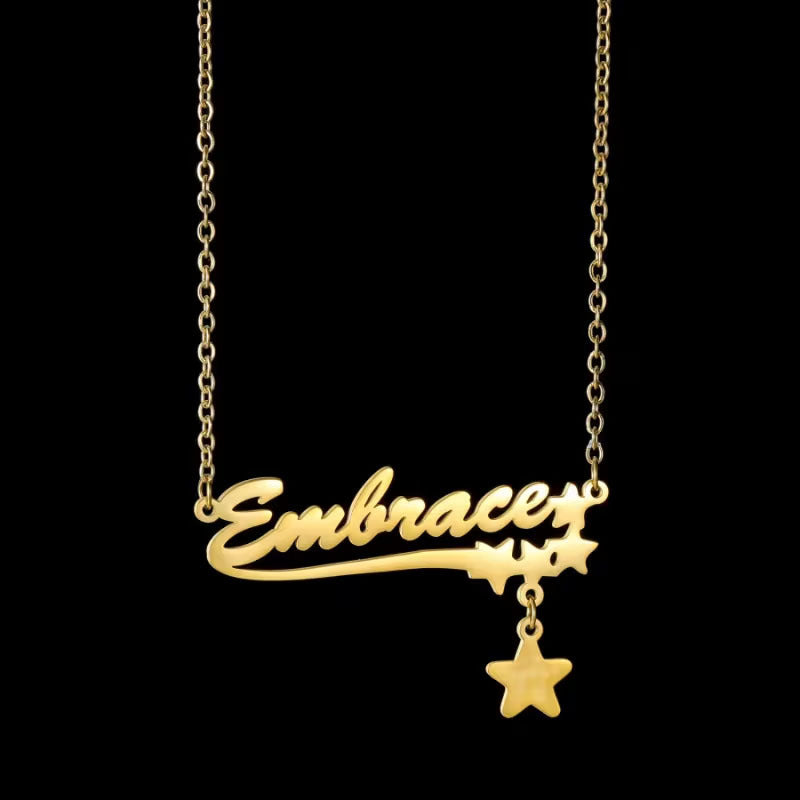 Heart Shape Pendant Necklace In Real Gold Plated 304 Stainless Steel With Unisex Cable Chain