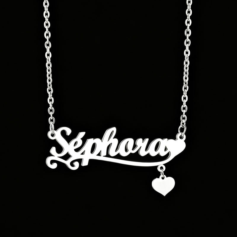 Heart Shape Pendant Necklace In Real Gold Plated 304 Stainless Steel With Unisex Cable Chain