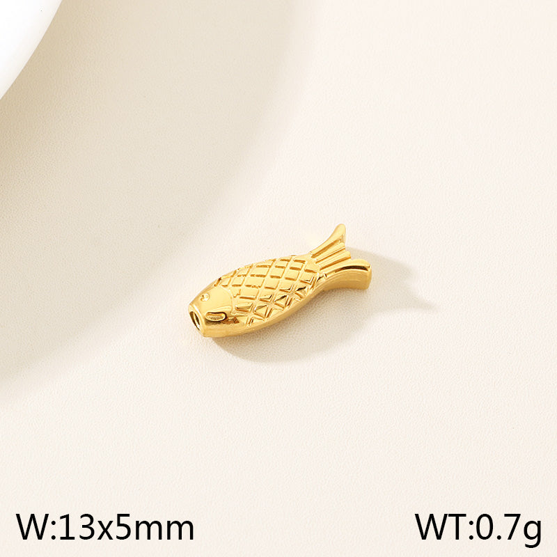 Heart Shape Pendant In 304 Stainless Steel With 18K Real Gold Plated 0.03µm PVD Coated Electroplated Finish, 1 Piece