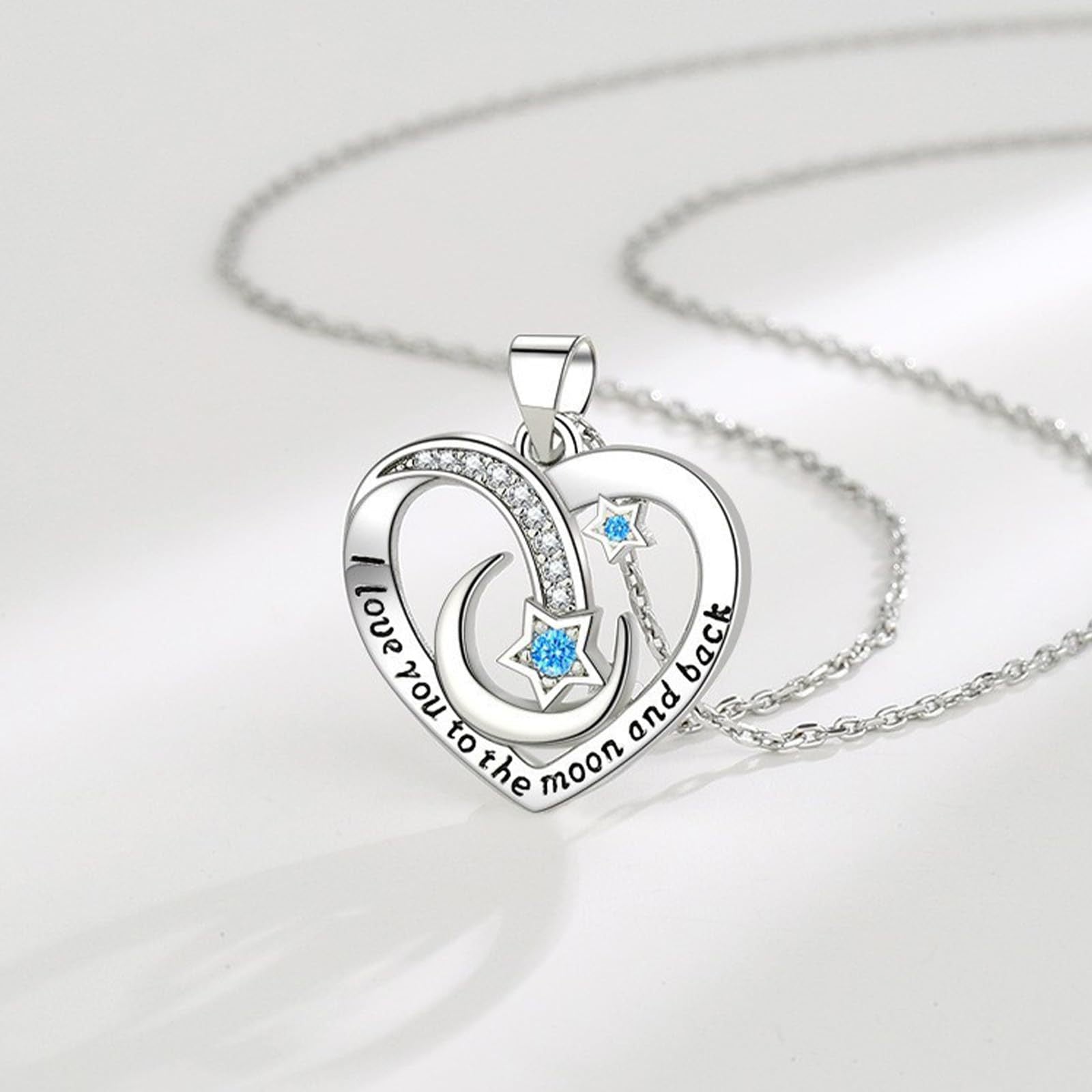 Heart Shape Necklace For Women In 304 Stainless Steel With Rhinestones, Electroplated Finish, Perfect For Casual Wear