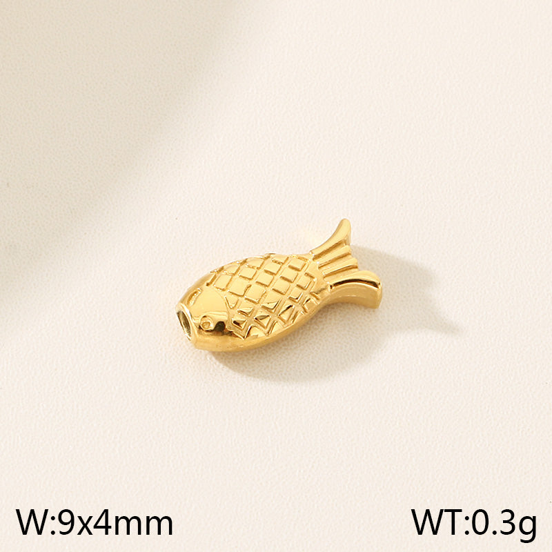 Heart Shape Pendant In 304 Stainless Steel With 18K Real Gold Plated 0.03µm PVD Coated Electroplated Finish, 1 Piece