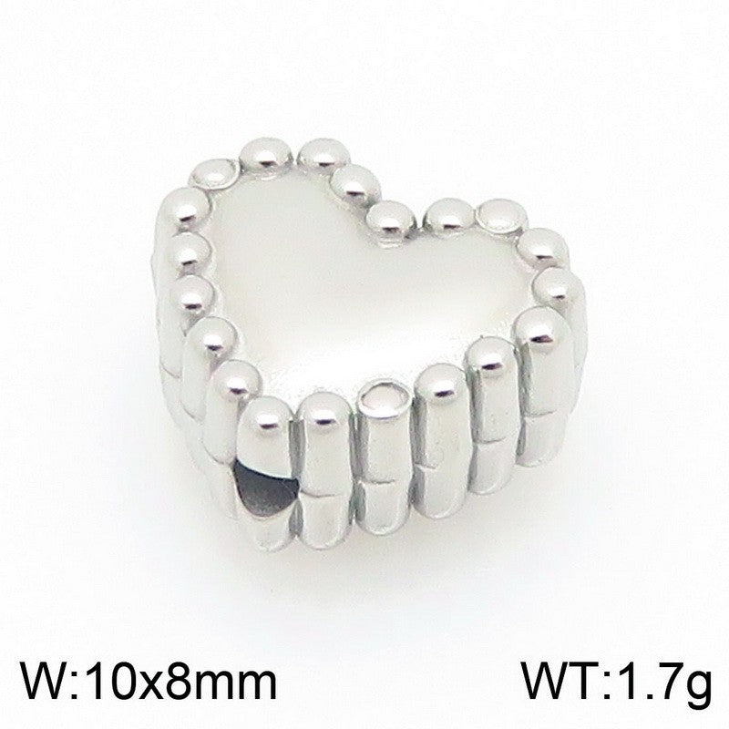 Heart Shape Pendant In 304 Stainless Steel With 18K Real Gold Plated 0.03µm PVD Coated Electroplated Finish, 1 Piece