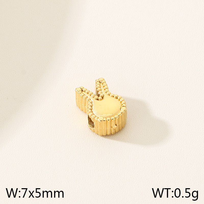 Heart Shape Pendant In 304 Stainless Steel With 18K Real Gold Plated 0.03µm PVD Coated Electroplated Finish, 1 Piece