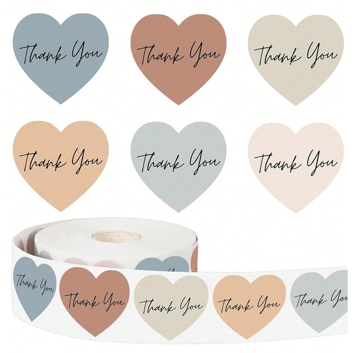 Heart Shape Paper Stickers, Perfect For Decorating Stationery And Crafts