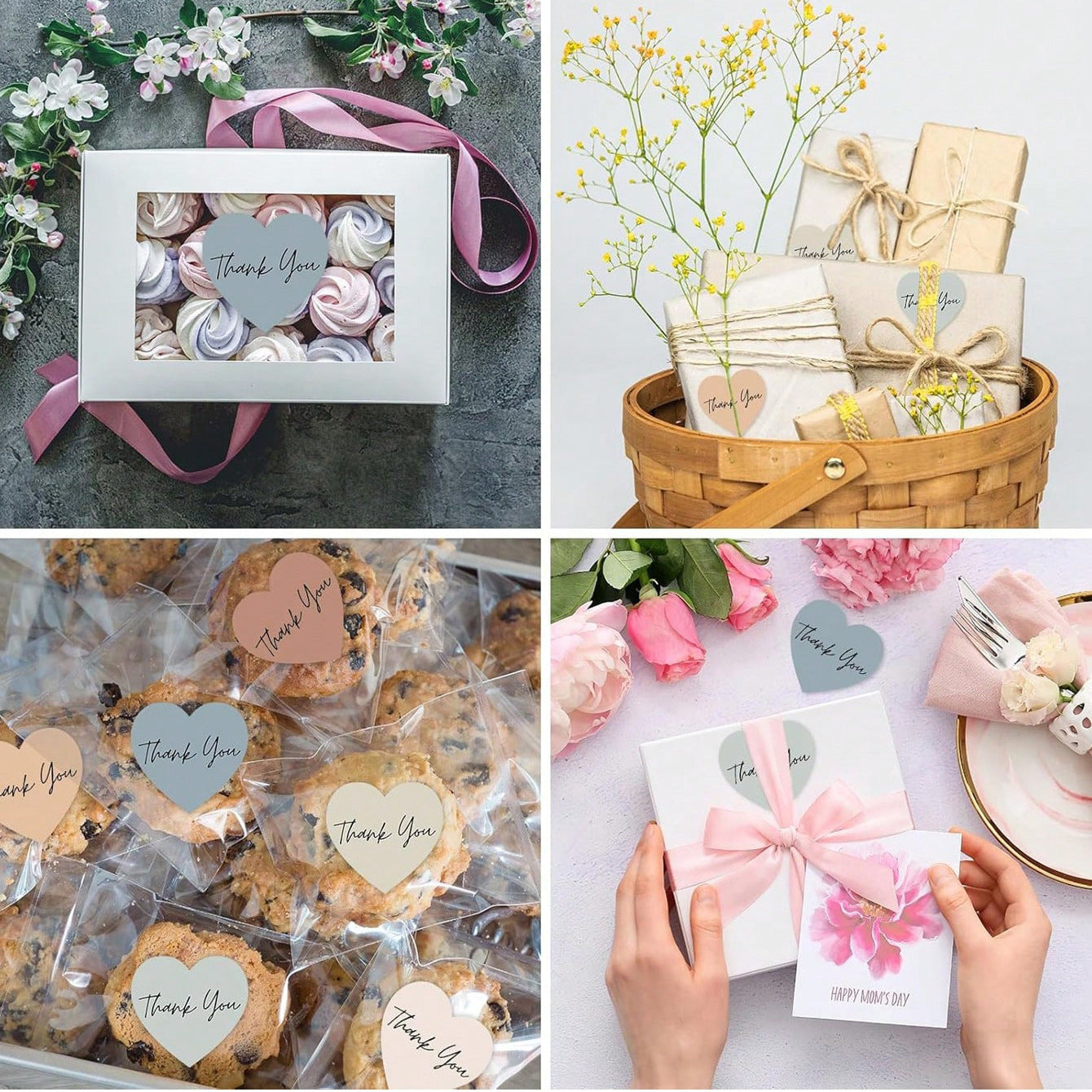 Heart Shape Paper Stickers, Perfect For Decorating Stationery And Crafts