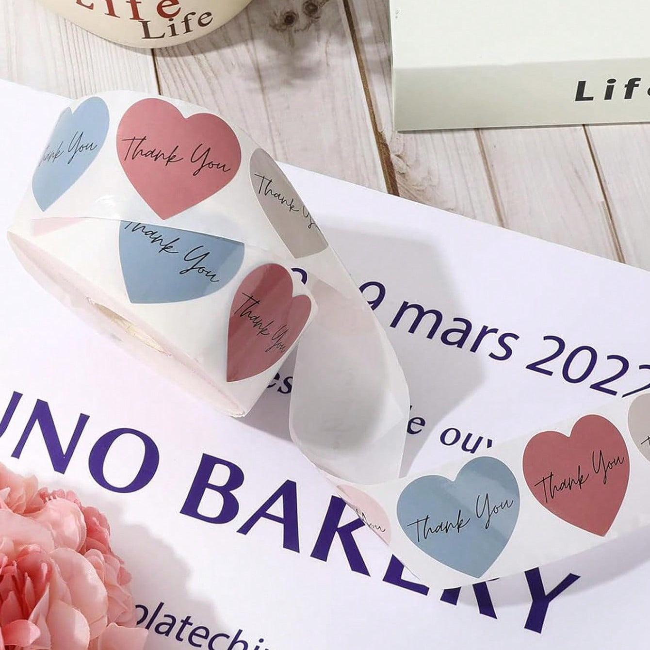 Heart Shape Paper Stickers, Perfect For Decorating Stationery And Crafts