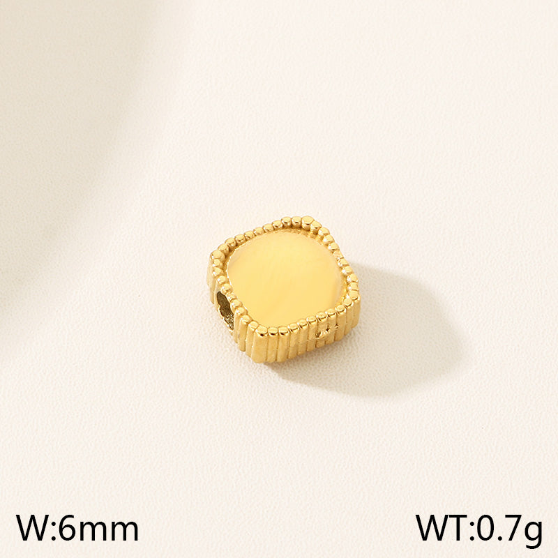 Heart Shape Pendant In 304 Stainless Steel With 18K Real Gold Plated 0.03µm PVD Coated Electroplated Finish, 1 Piece
