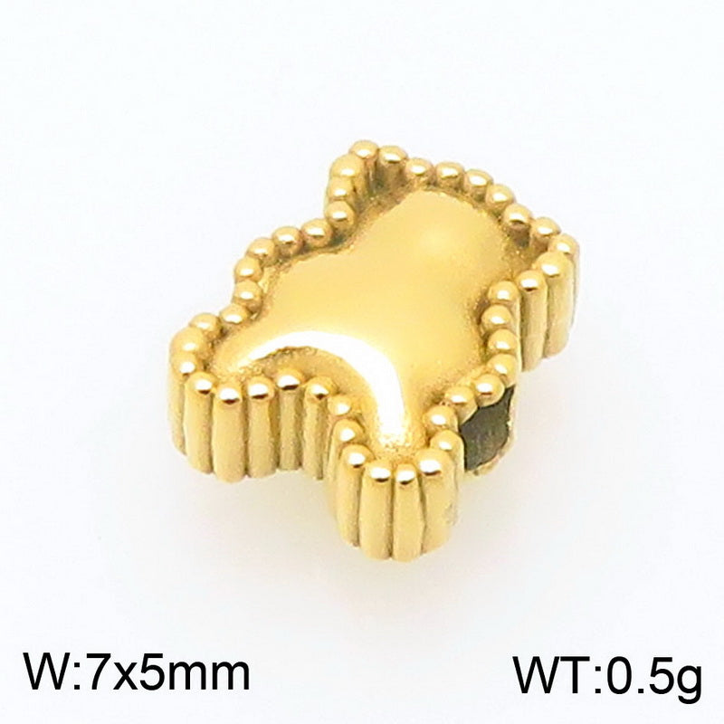 Heart Shape Pendant In 304 Stainless Steel With 18K Real Gold Plated 0.03µm PVD Coated Electroplated Finish, 1 Piece