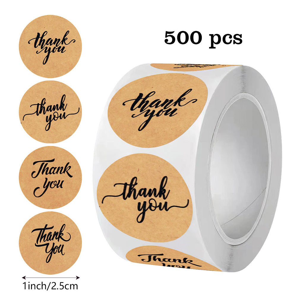 Festival Kraft Paper Stickers For Letters, Perfect For Adding A Rustic Touch To Your Stationery