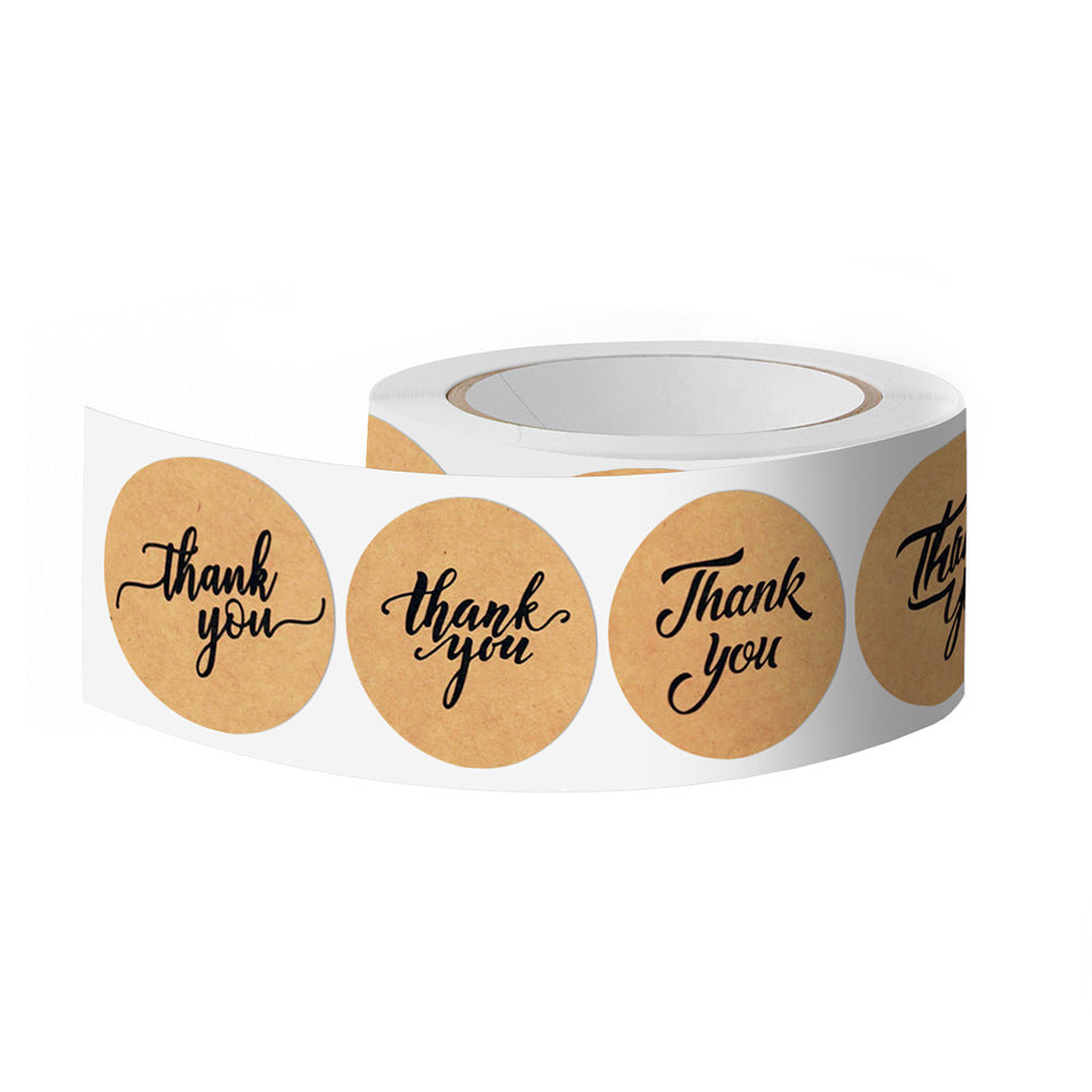 Festival Kraft Paper Stickers For Letters, Perfect For Adding A Rustic Touch To Your Stationery