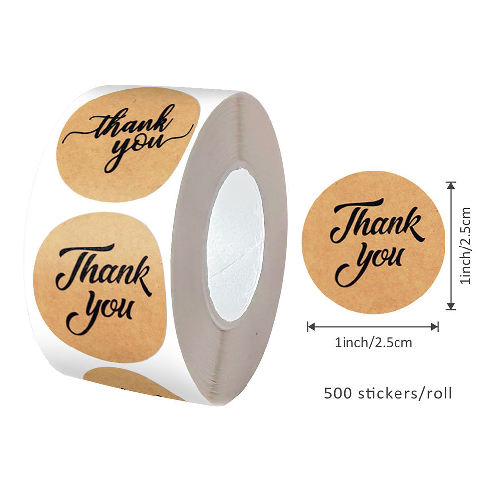 Festival Kraft Paper Stickers For Letters, Perfect For Adding A Rustic Touch To Your Stationery