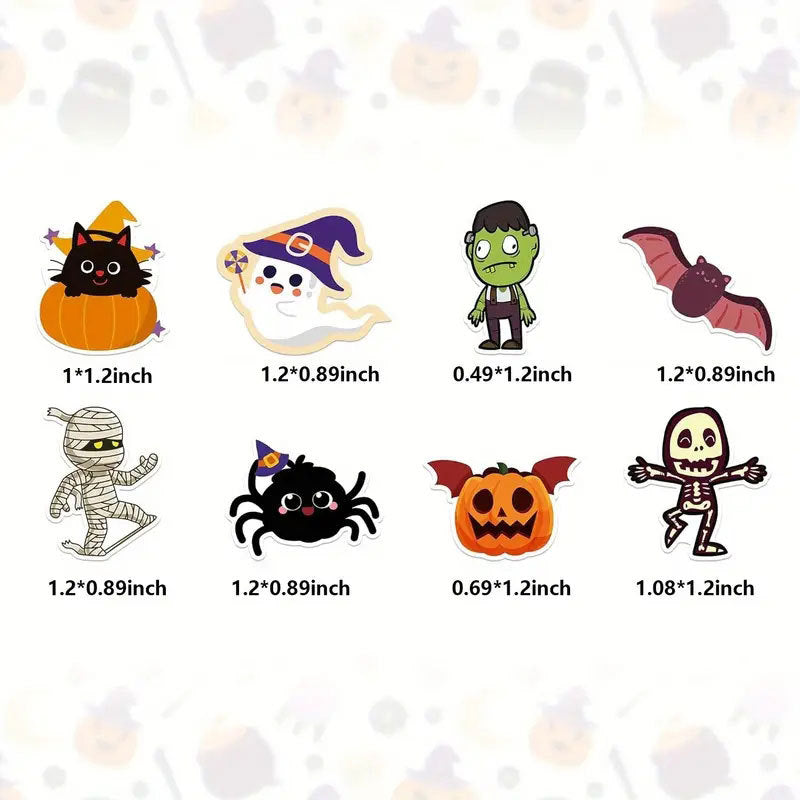 Halloween Graffiti Stickers In PVC Self-Adhesive Material For Festival Decoration