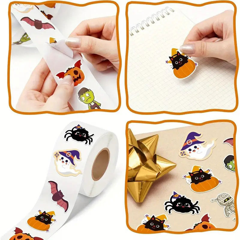 Halloween Graffiti Stickers In PVC Self-Adhesive Material For Festival Decoration