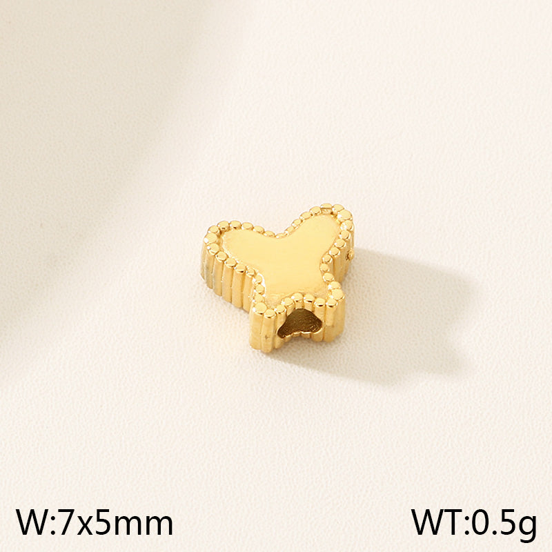 Heart Shape Pendant In 304 Stainless Steel With 18K Real Gold Plated 0.03µm PVD Coated Electroplated Finish, 1 Piece