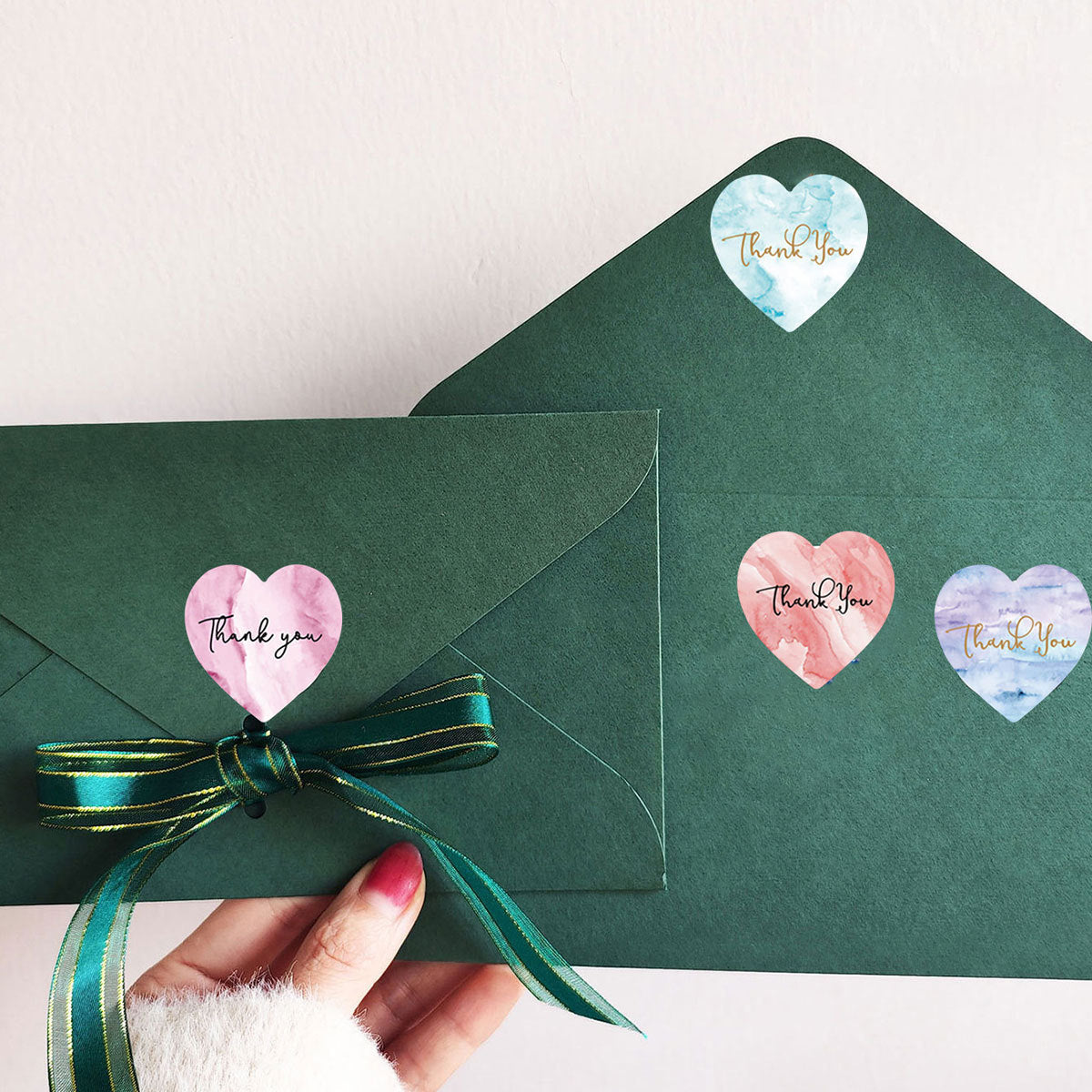 Heart Shape Wedding Stickers 1 Roll Copper Plate Sticker For Wedding Decorations