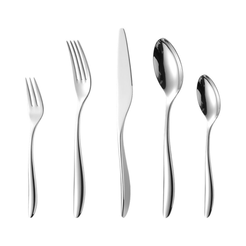 Elegant Solid Color Tableware Set With 304 Stainless Steel Inner Liner, Perfect For Birthday Celebrations